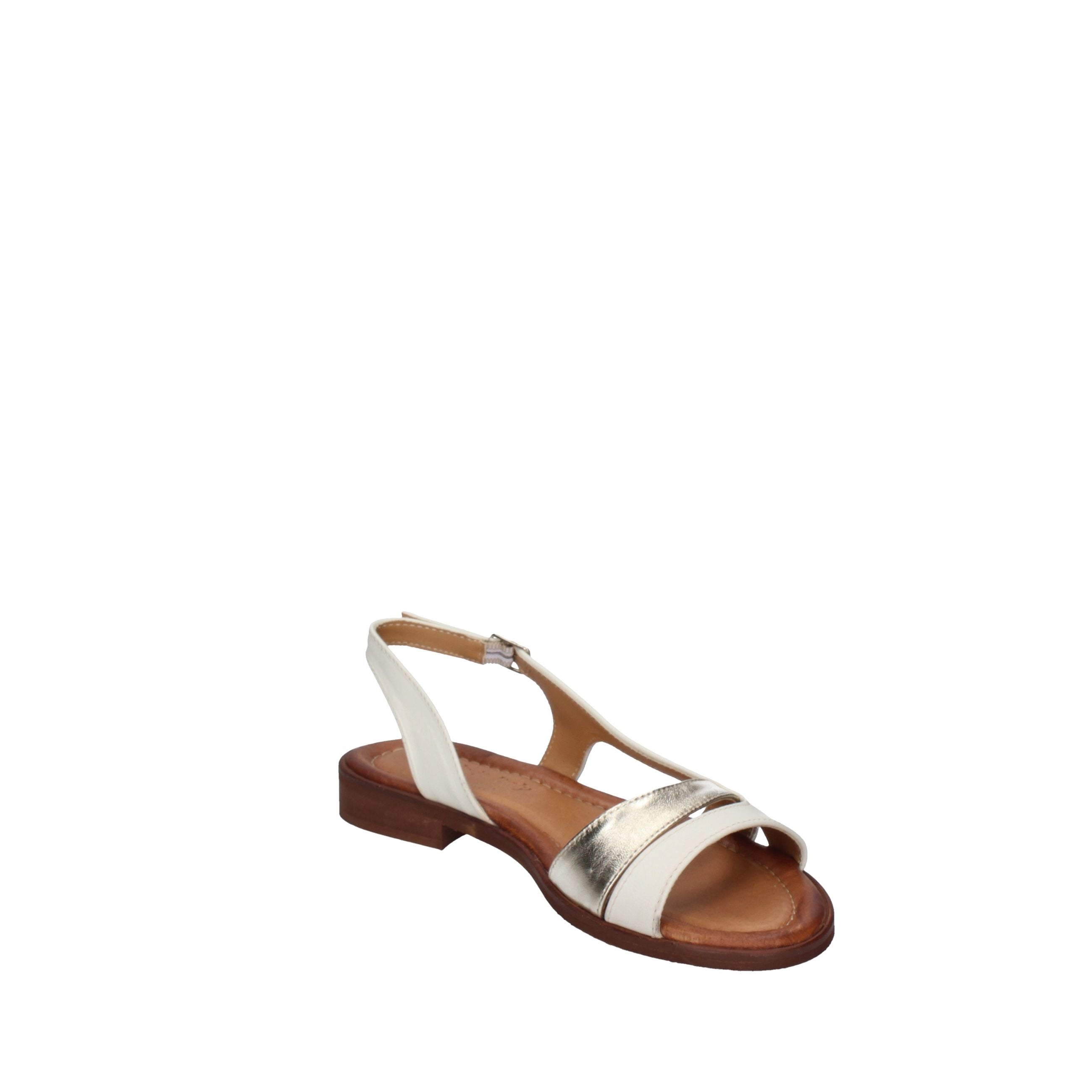 SOIRE'E Sandali DESY bianco sporco e platino