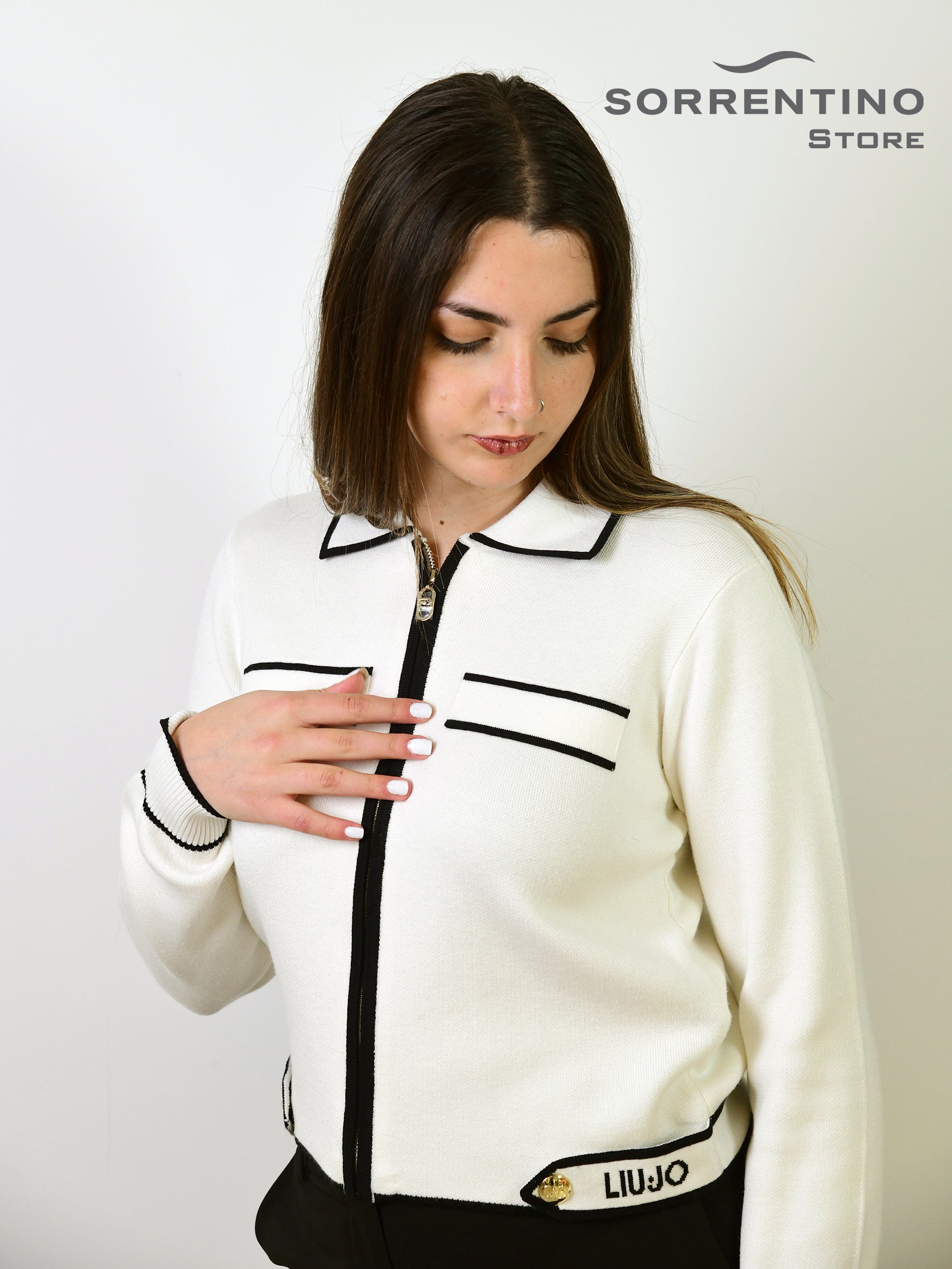 LIU JO abbigliamento TF5250MS59L Bianco/Nero