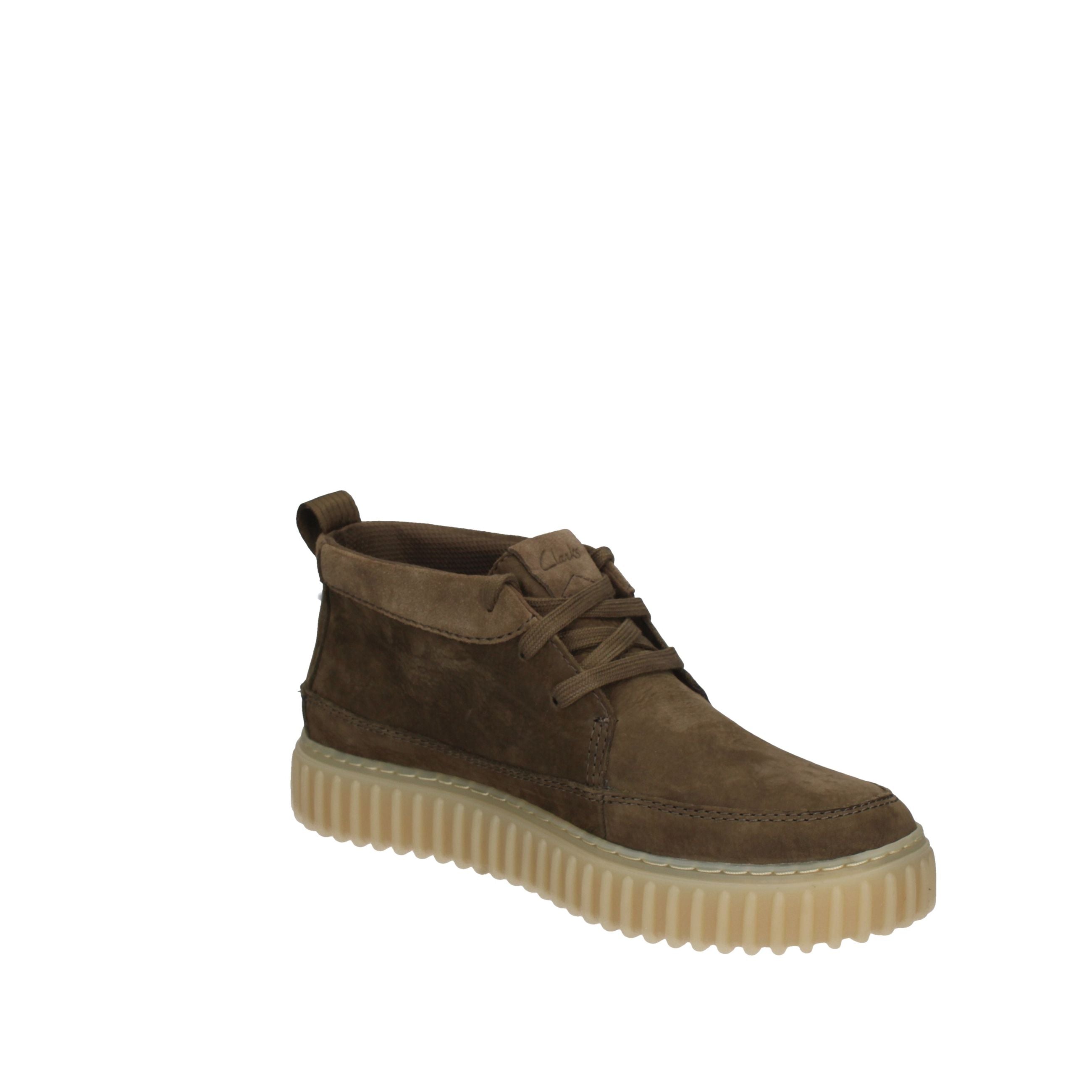 CLARKS Scarpe TORHILL LACEHI KHAKI/NABUK