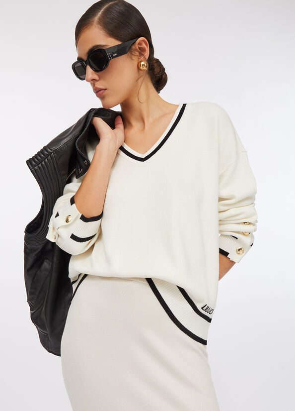 LIU JO abbigliamento TF5229MS59L B.CO LAT/NERO