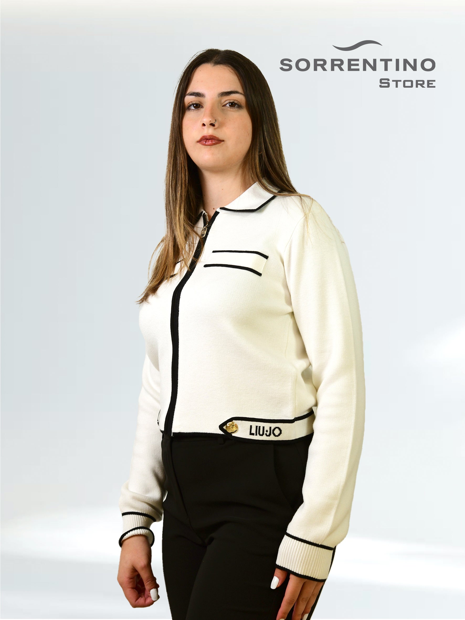 LIU JO abbigliamento TF5250MS59L Bianco/Nero