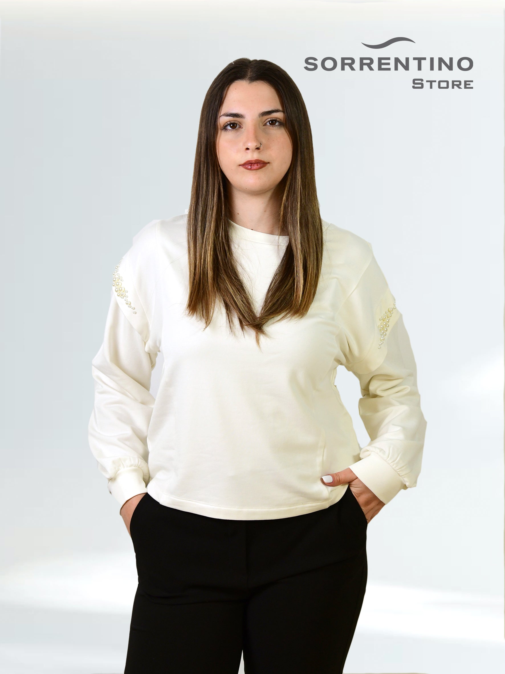 LIU JO abbigliamento TF5153FS576 B.CO LATTE