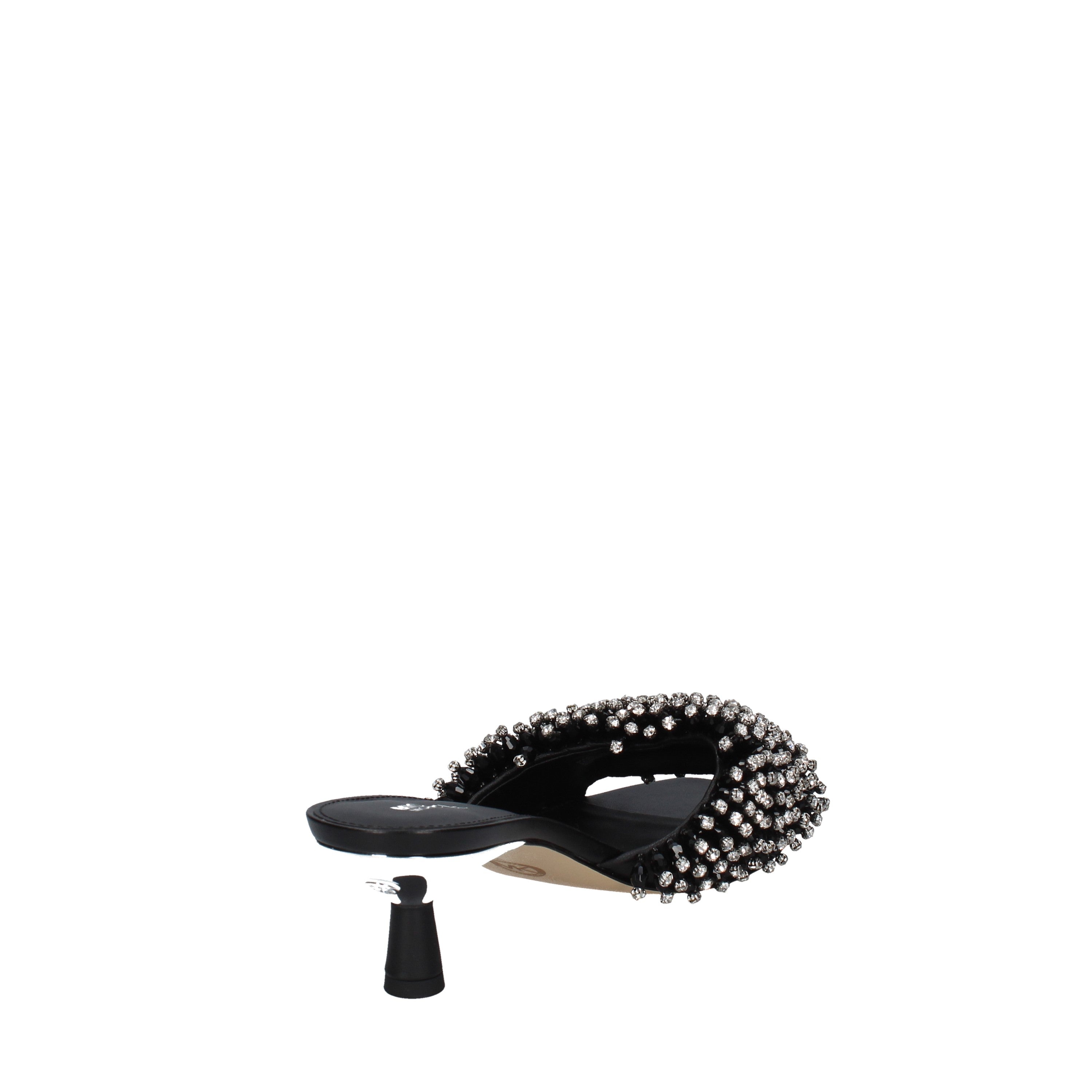 michael kors sandali AMAL KITTEN CRYSTAL BEAD FRINGE 40s3amms1l