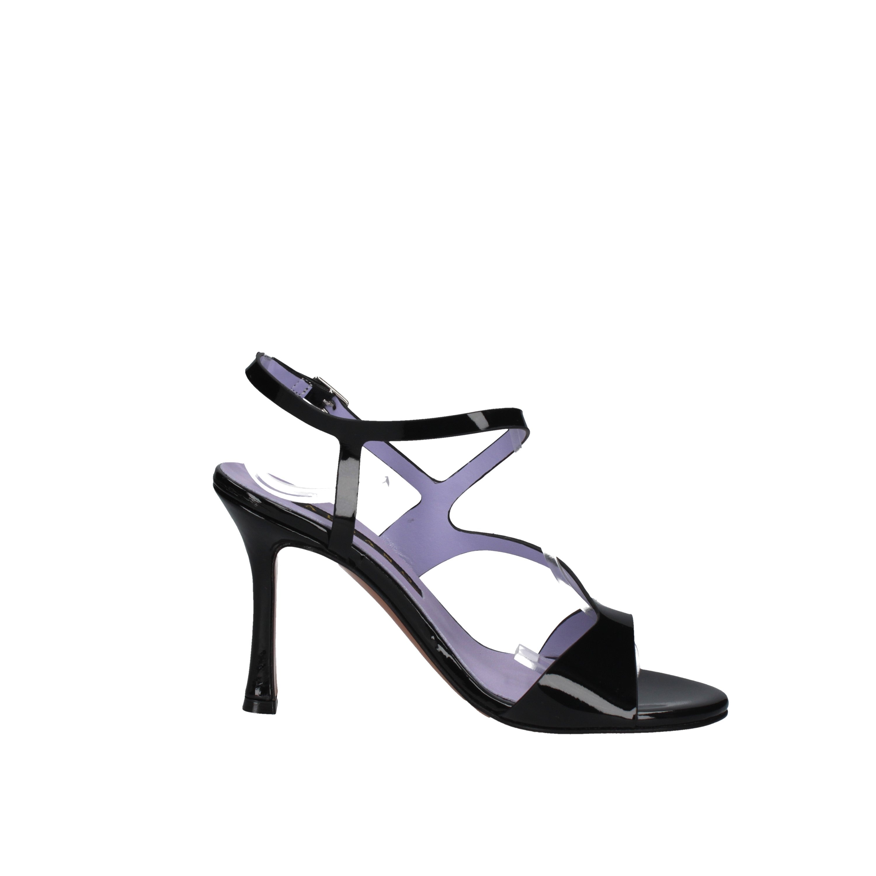 albano sandali in vernice nero 5061