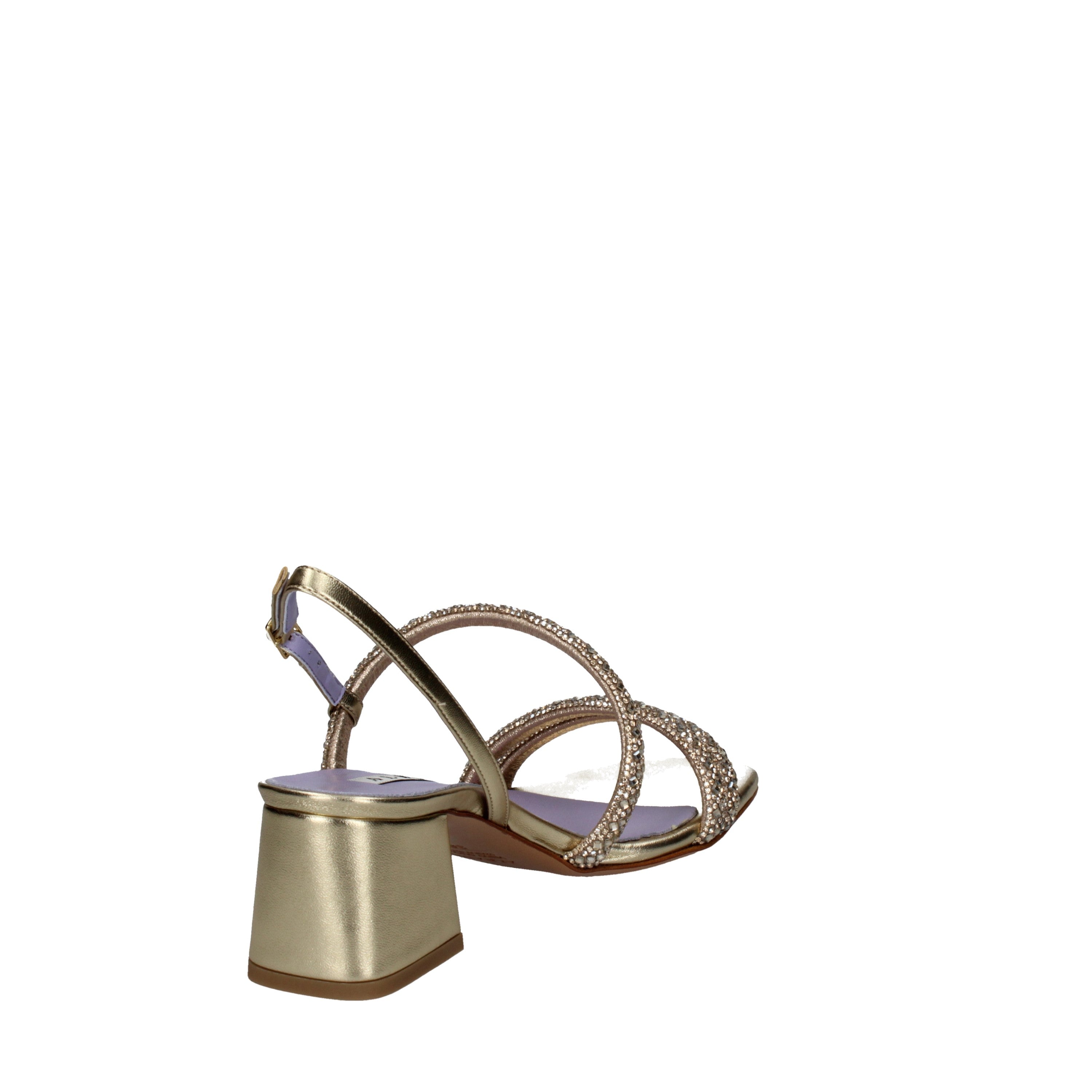 albano sandali metal strass platino 5243