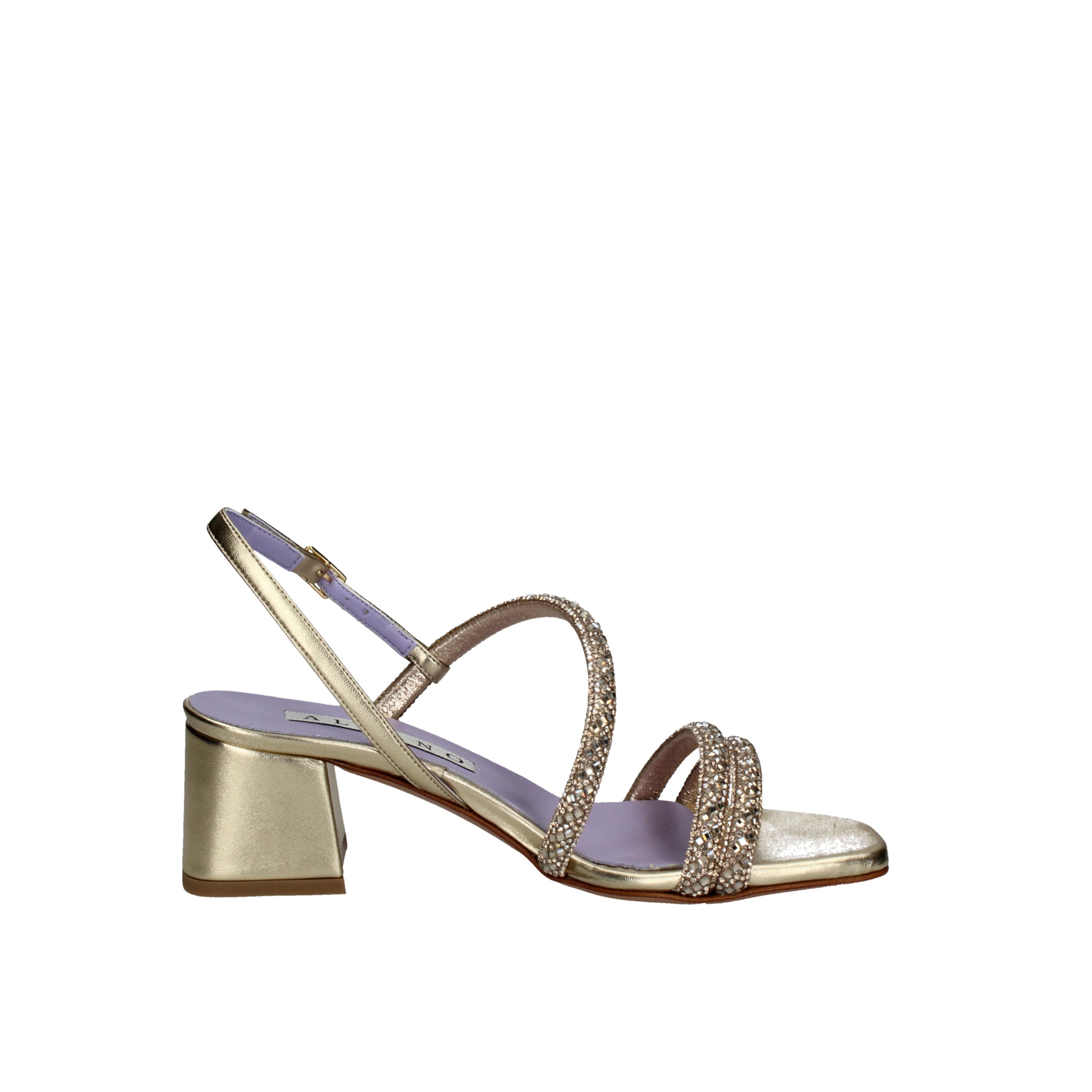 albano sandali metal strass platino 5243