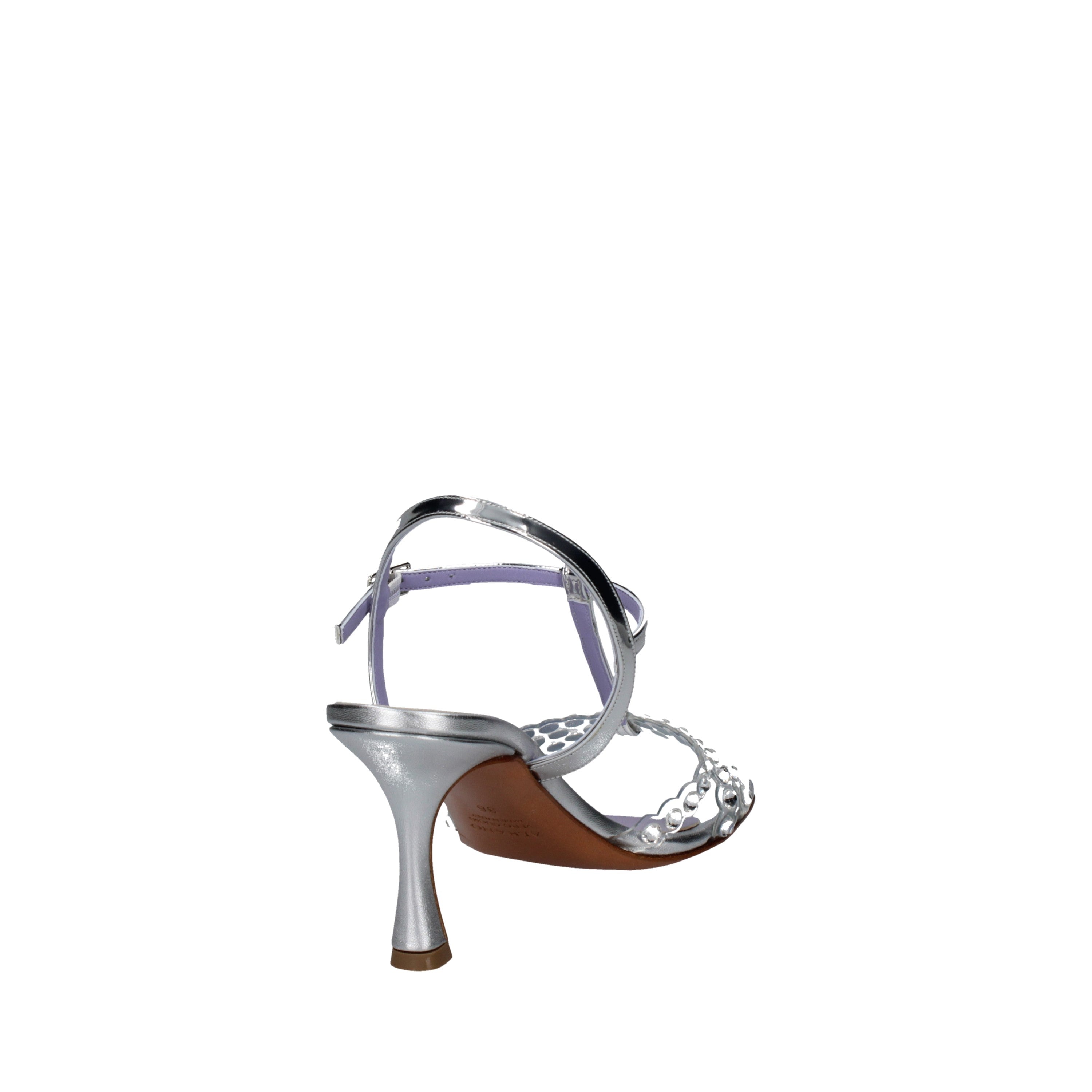 albano sandali specchio con strass argento 5047