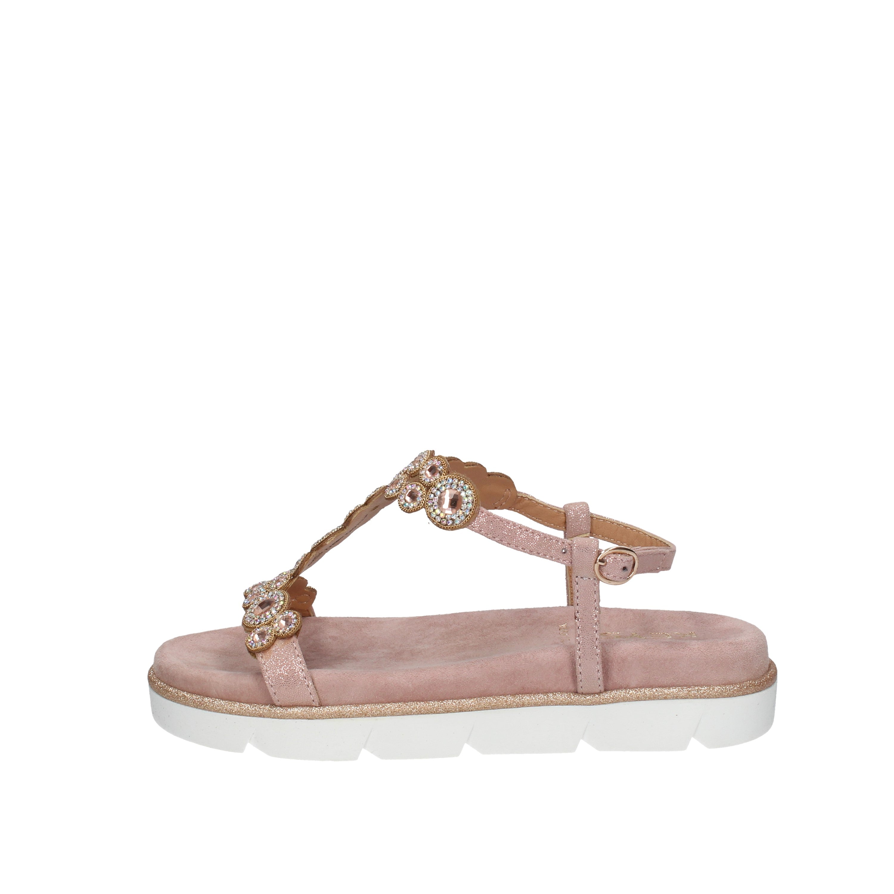 keys sandali con pietre e strass pink k-6383