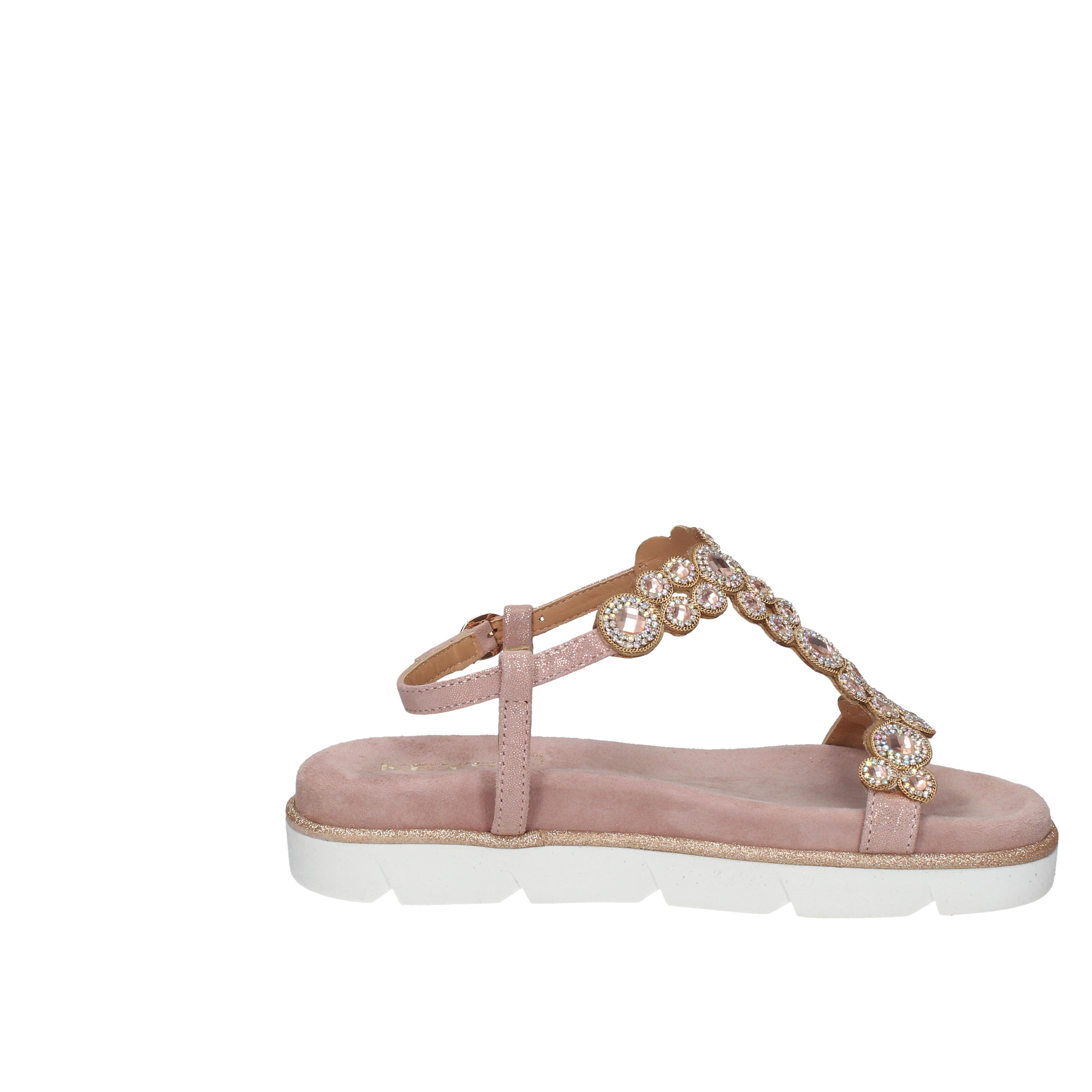 keys sandali con pietre e strass pink k-6383