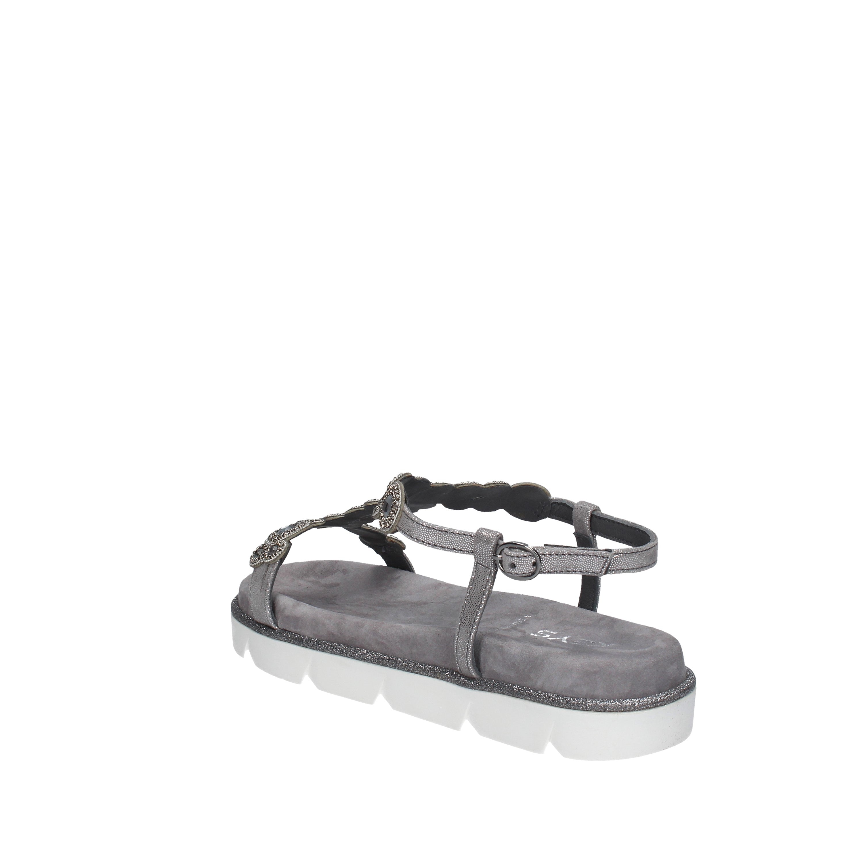 keys sandali con pietre e strass silver k-6383