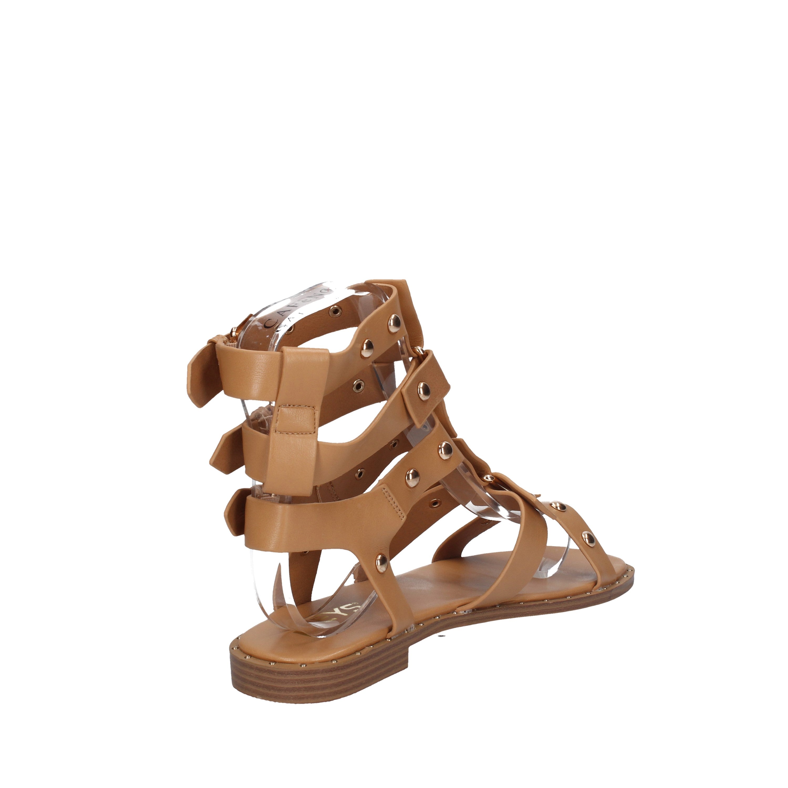 keys sandali con borchie camel k-6453