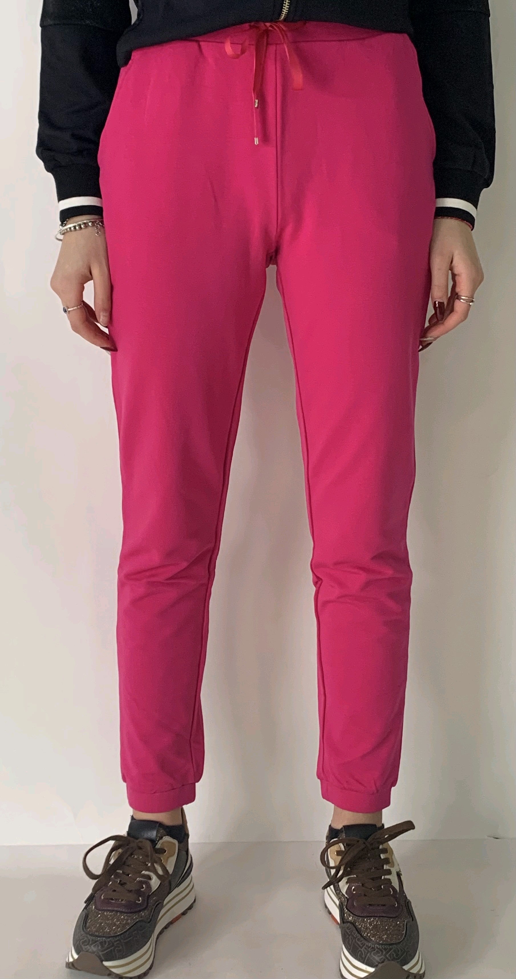 liu jo pantaloni jogger in jersey ta2253f0090
