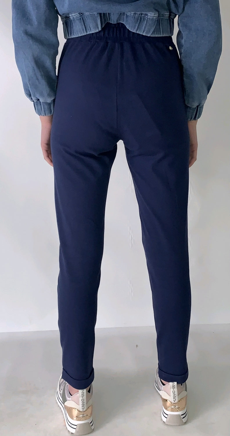liu jo pantaloni in jersey ta2079j6144