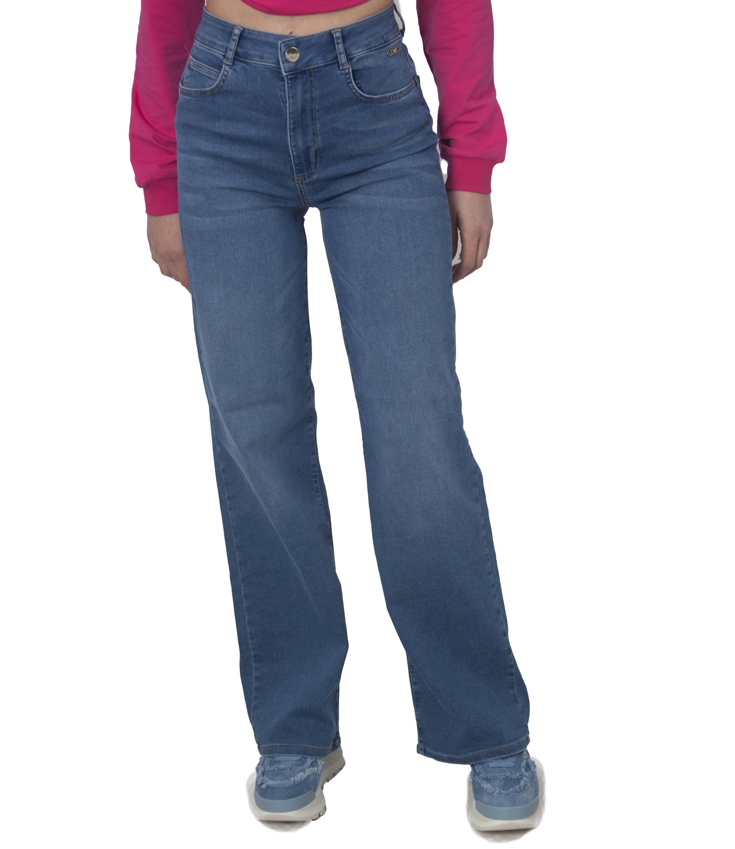 liu jo pantaloni Jeans Con Strass ta3205d4655