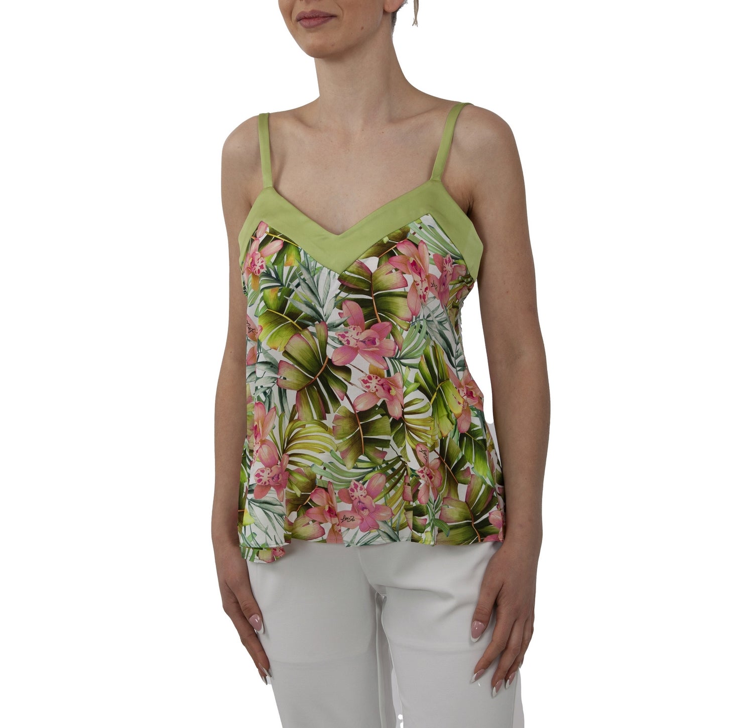 Canotta Liu jo con stampa floreale va3077t3347