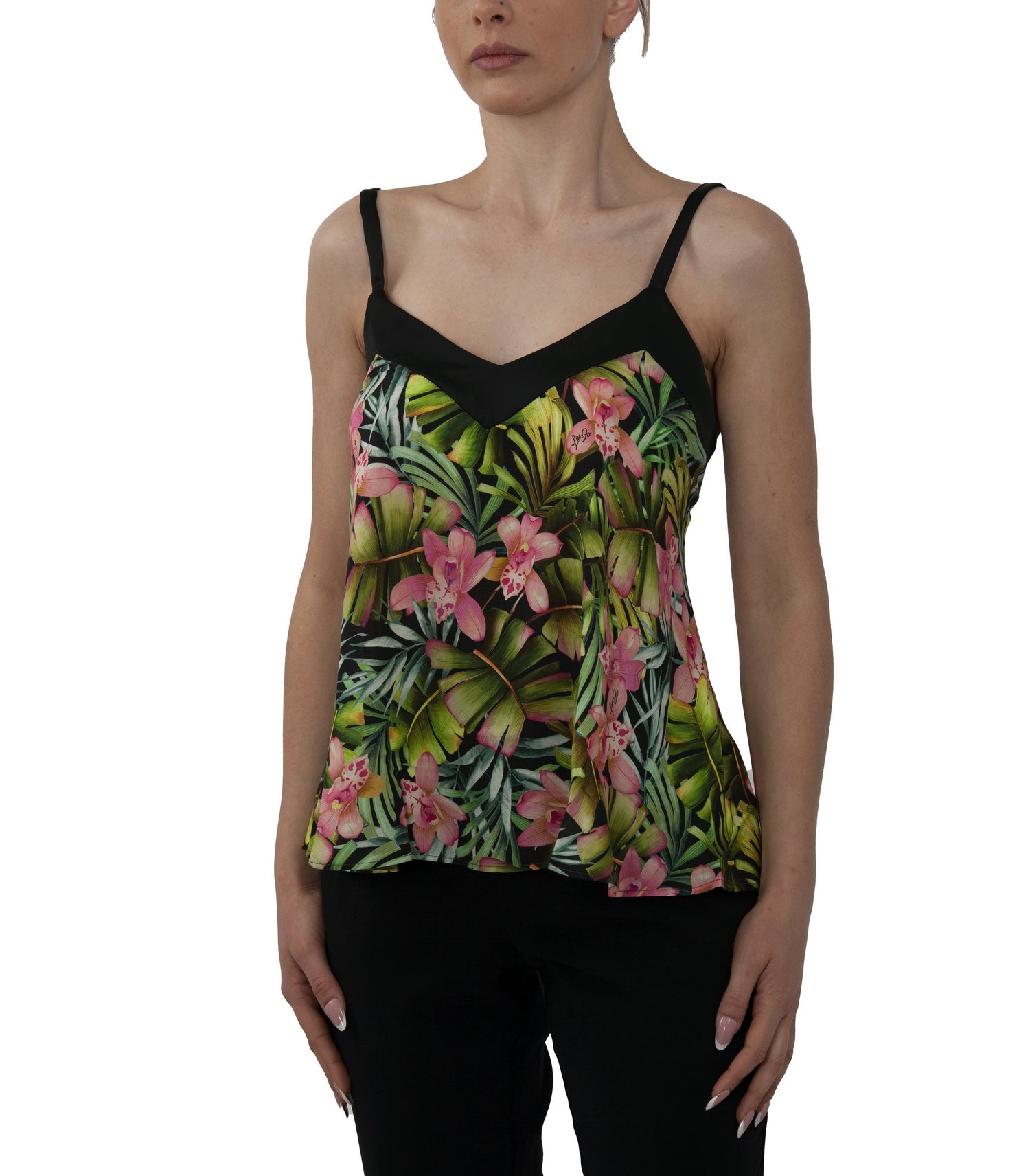 Canotta Liu jo con stampa floreale va3077t3347