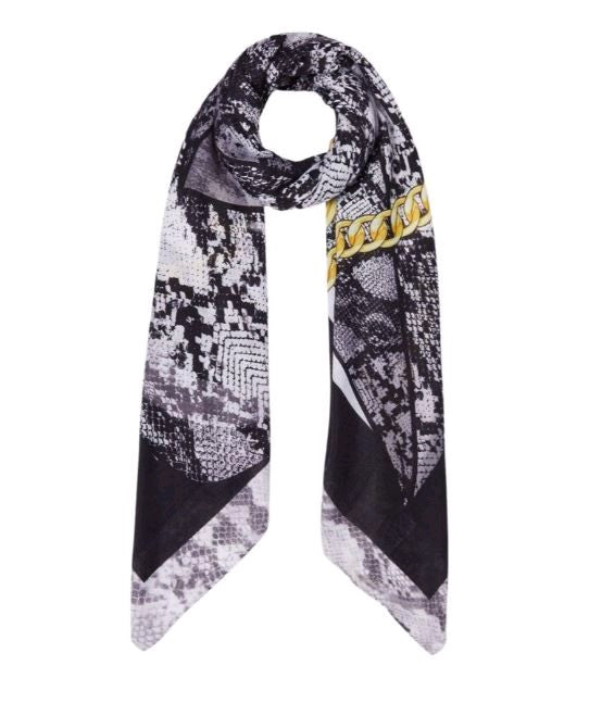 liu jo foulard con logo catena  2f3142t0300