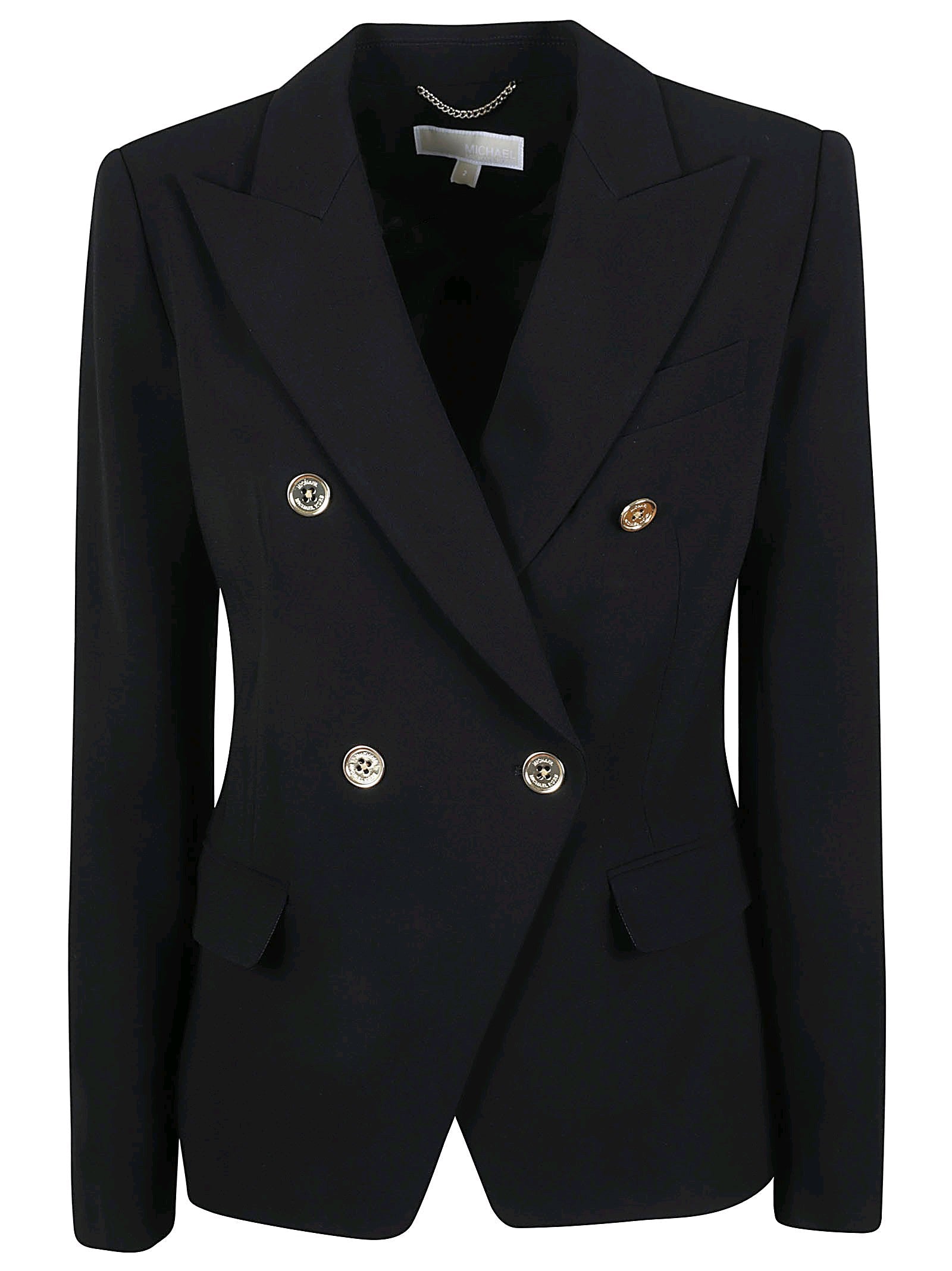 michael kors giacca Crepe double-breasted blazer mf3106eenx