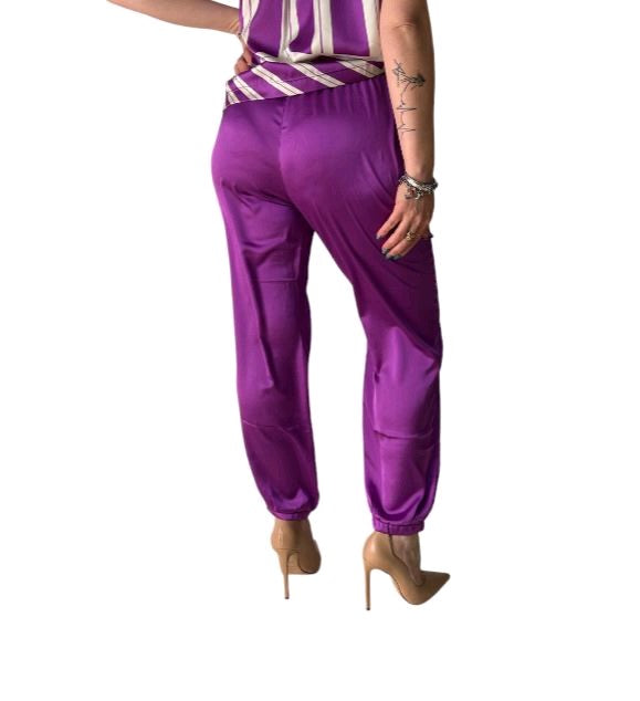 liu jo pantaloni Joggings in raso ta4253t3810